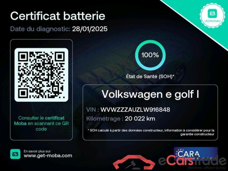 Volkswagen E-Golf VOLKSWAGEN Golf / 2017 / 5P / Berline E-Golf #2