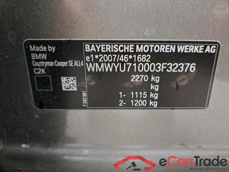 MINI - MIN COUNTRYMAN COOPER S E ALL4 AT 224PK Pack Climatic & Electric Mem Heated Chester Leather Seats & Navigation Pack & PanoRoof & Camera With Park Assist   * HYBRID * #6