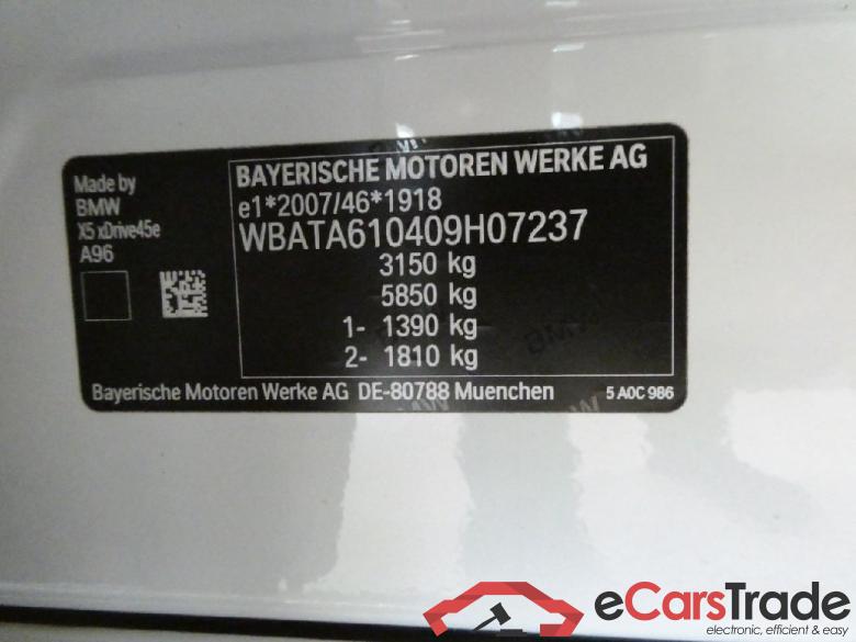 BMW X5 ´18 Baureihe X5 xDrive 45 e M Sport 3.0 290KW AT8 E6d #5