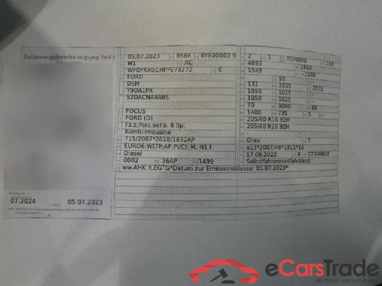 Ford Focus Turnier ´18 Focus Turnier Titanium X 1.5 EcoBlue 85KW AT8 E6d #6