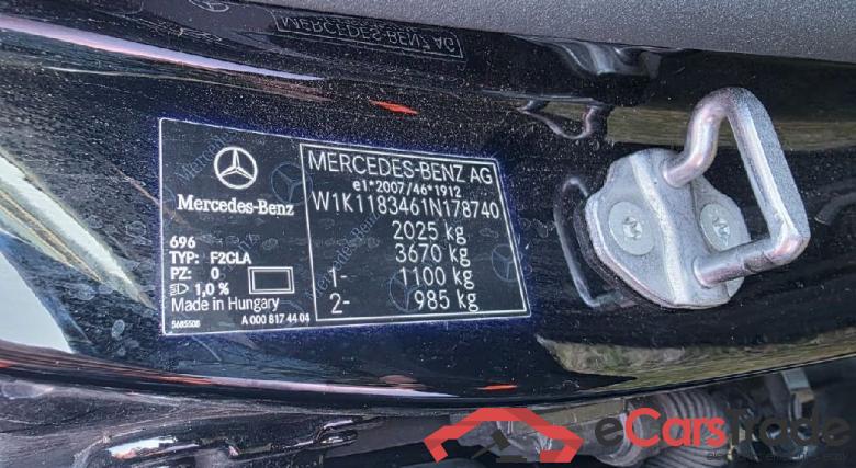 Mercedes CLA ´19 CLA -Klasse CLA 250 (118.346) 165KW AT7 E6d #5