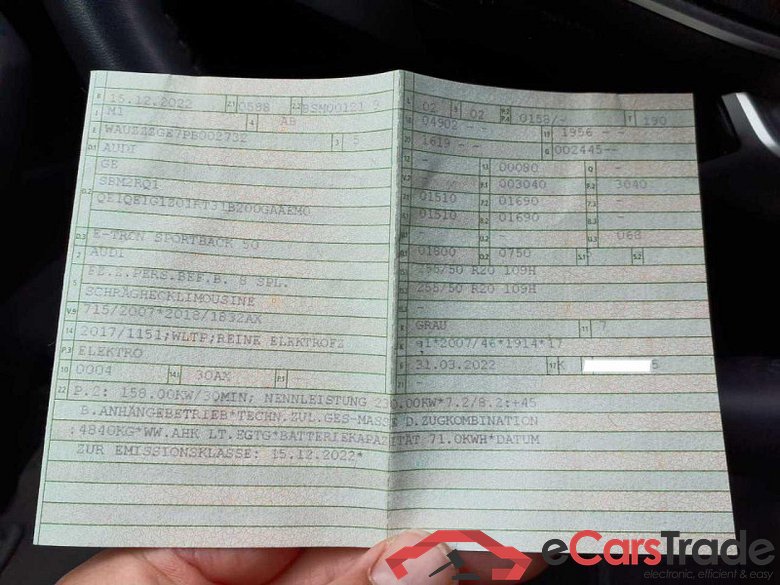 Audi e-tron Sportback (GEA)(11.2019->) DE - SUV5 50 quattro, S line, 2019 - 2023 #2