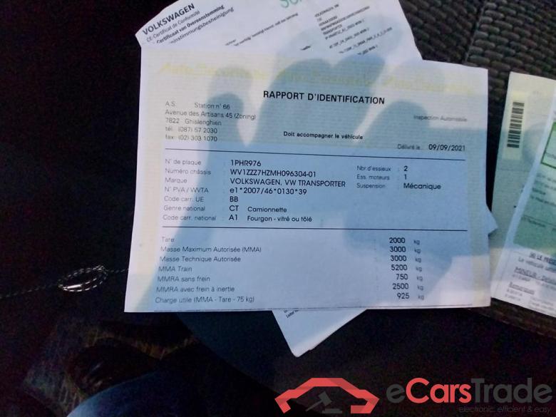 VOLKSWAGEN Transporter T6.1 1200 Fou Swb Fourgon Double Cabine Comfortline Court 2.0 TDI 110 kW 6 vitesses #3