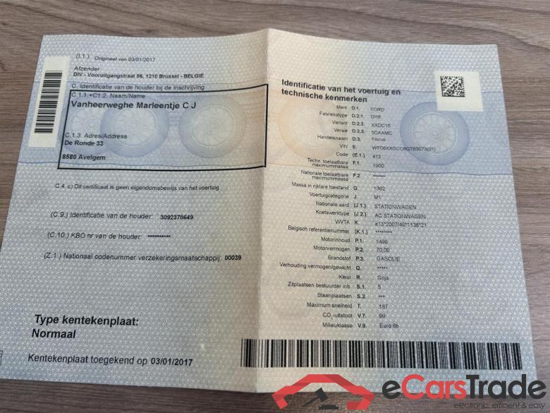 FORD Focus SW Focus 1.5 TDCi Trend #5