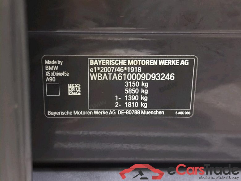 Baureihe X5 xDrive 45 e xLine 3.0 290KW AT8 E6d #4