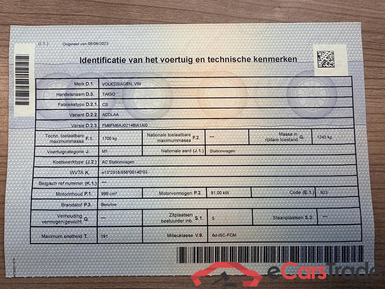 VOLKSWAGEN Taigo Taigo Life Business 1.0 TSI  81 kW (110 pk) 6 versnellingen manueel #6