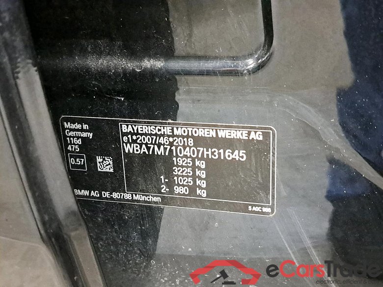 BMW - BMW 1 HATCH 116d 116PK Business Edition Advantage With Heated Dakota Seats & Live CockPit Plus #6