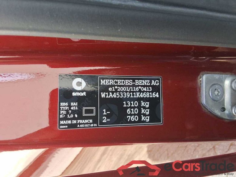 Smart fortwo coupe (11.2014->) DE - LimS3 electric drive / EQ, EQ, (Facelift) 2019 - 2023 #3