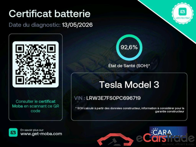 TESLA Model 3 2018 4P Berline Propulsion #2