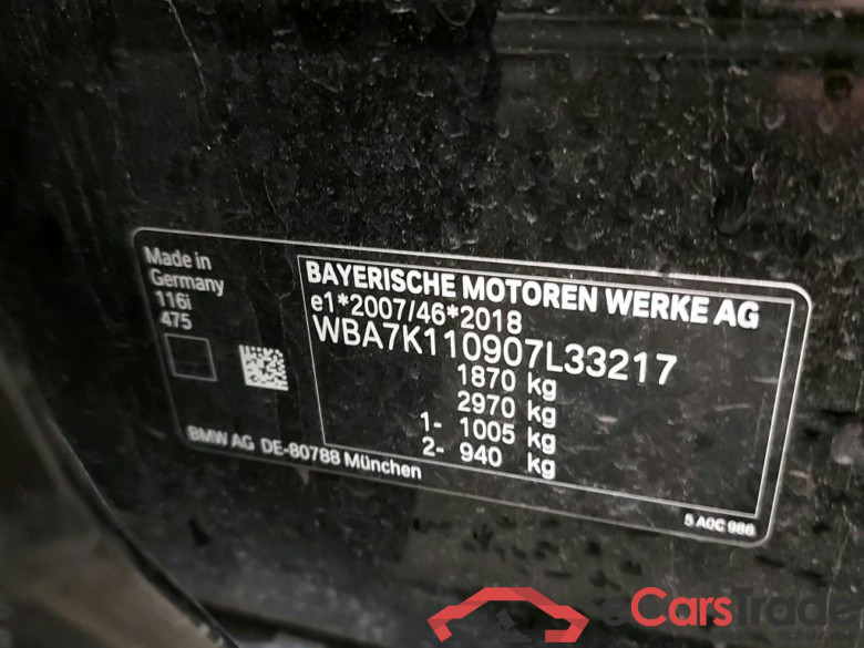 BMW - BMW 1 HATCH 116iA 109PK Advantage Pack Business With Dakota Leather & Parking Assistant Pack  * PETROL * #6