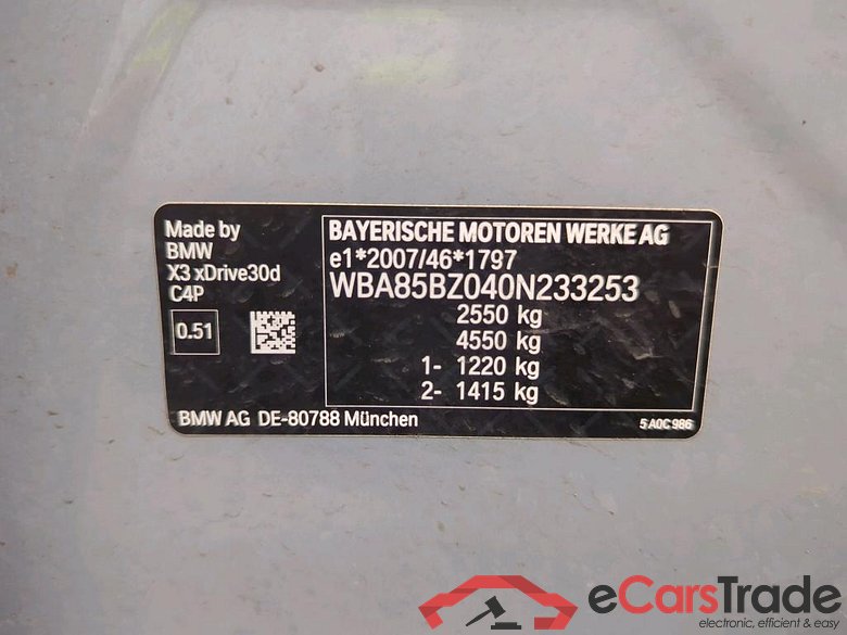 BMW X3 xDrive30d Aut. 5d 210kW #4