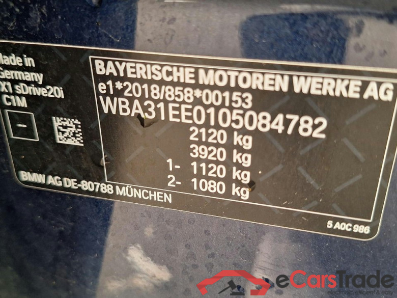 Baureihe X1 20 i sDrive xLine 1.5 115KW AT7 6E #5