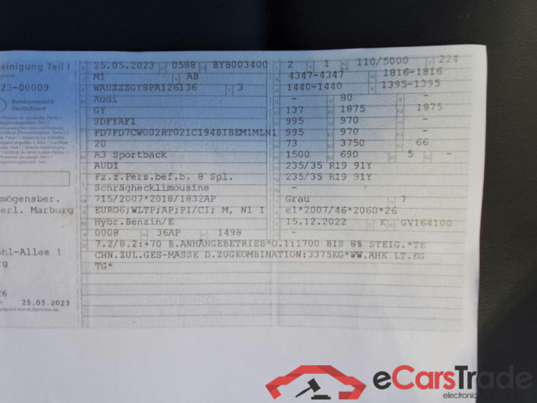 A3 Sportback 35 TFSI 1.5 TFSI 110KW AT7 E6d #2