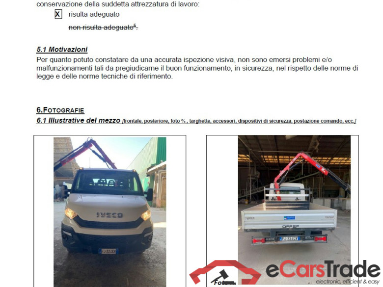 IVECO DAILY / 2014 / 4P / CAB.CABINA DOPPIA 35C15 D 6+1 3750 QUAD-TOR RG #2