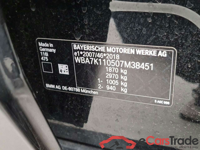BMW 1-SERIE 1.5 116I AUT #6