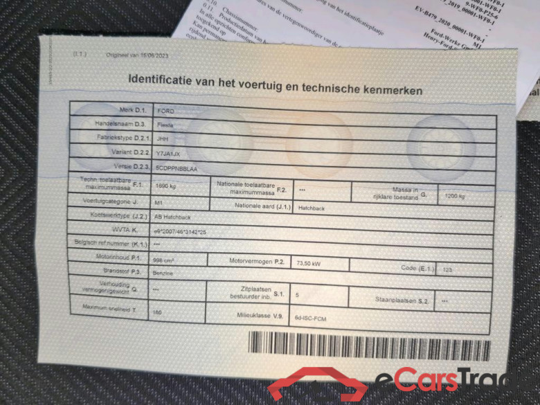 FORD FIESTA 1.0I ECOBOOST 74KW CONNECTED