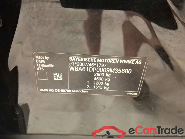BMW X3 2.0 XDRIVE30E (120KW) AUTO #1