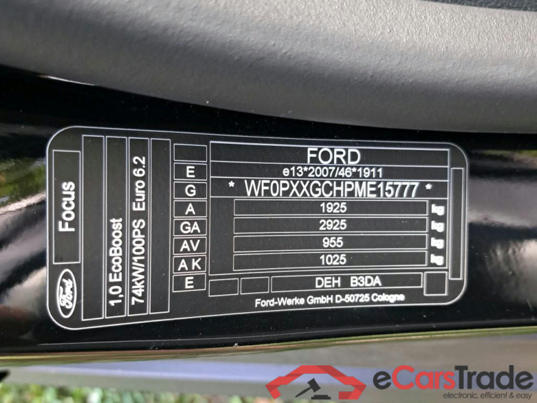 FORD Focus 1.0I ECOBOOST 74KW CONNECTED