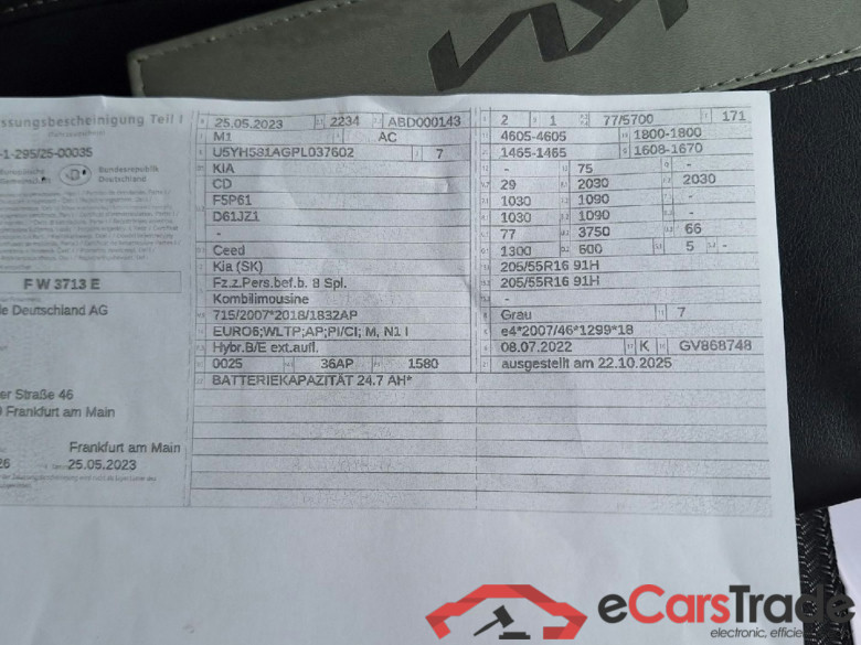Ceed Sportswagon Plug-in Hybrid Vision 1.6 104KW AT6 E6d #2