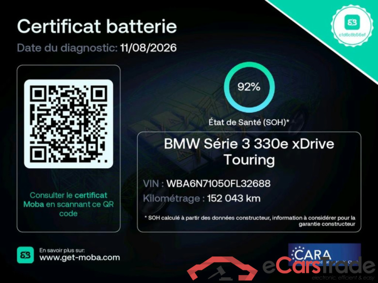 BMW Série 3 Touring / 2019 / 5P / Break 330e xDrive 292 Busi Design BVA8 Hybride #2