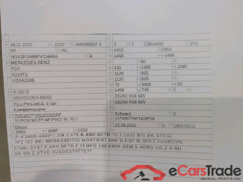 MERCEDES-BENZ A-Klasse A 180 d 8G-DCT 5d 85kW #6