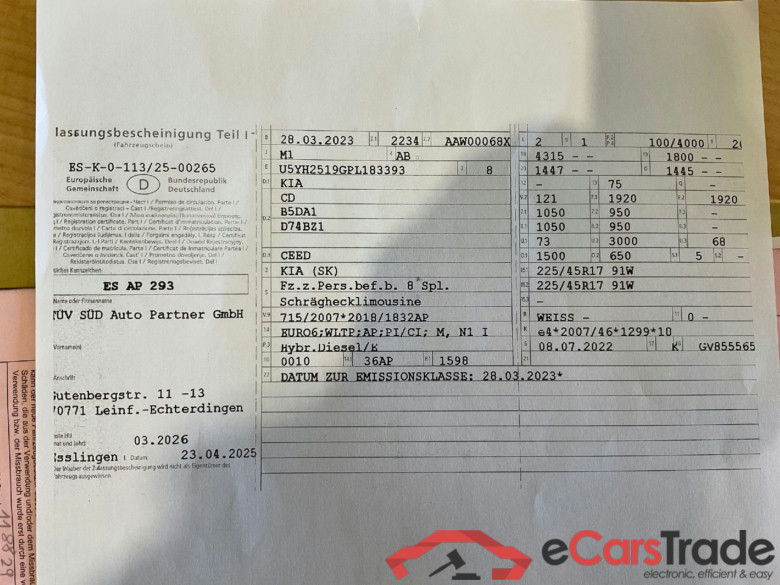 Ceed Spirit 1.6 CRDi 100KW AT7 E6d #2