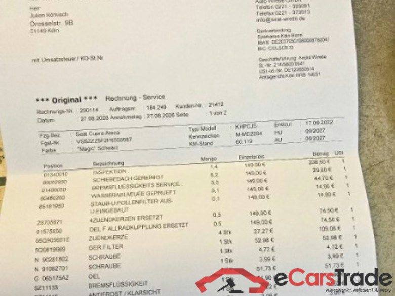 Cupra Ateca (KHP/KBP)(08.2020->) DE - SUV5 2.0 TSI EU6d, 4Drive OPF, (Facelift) 2020 - 2023 #2