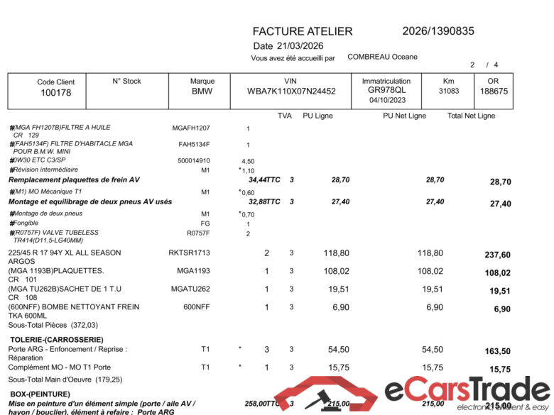 BMW Série 1 / 2019 / 5P / Berline 116i DKG7 Business Design / PRÊT A VENDRE #3