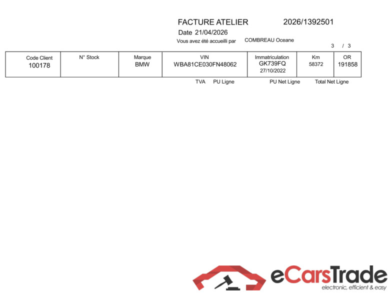 Série 3 Touring / 2022 / 5P / Break 316d 122ch Business Design BVA8 / PRÊT A VENDRE #4