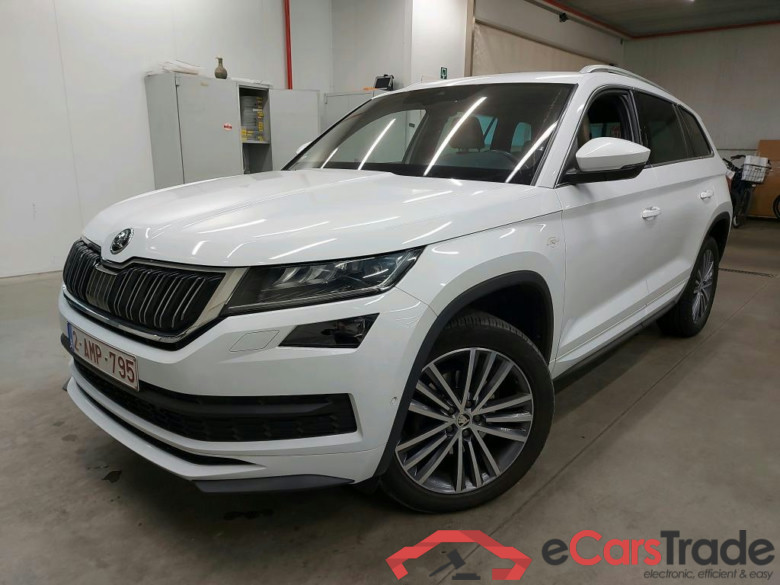 SKODA - SKO KODIAQ CRTDI 150PK DSG7 L&K With Electric Heated Beige Leather Seats & Navigation & Park Sensors Front & Rear
